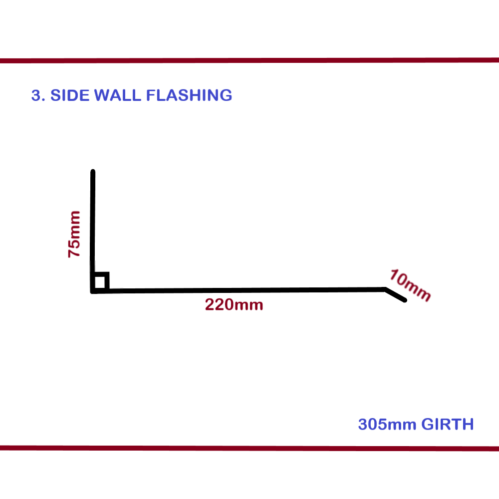 Flashing - Side Wall - Chromadek