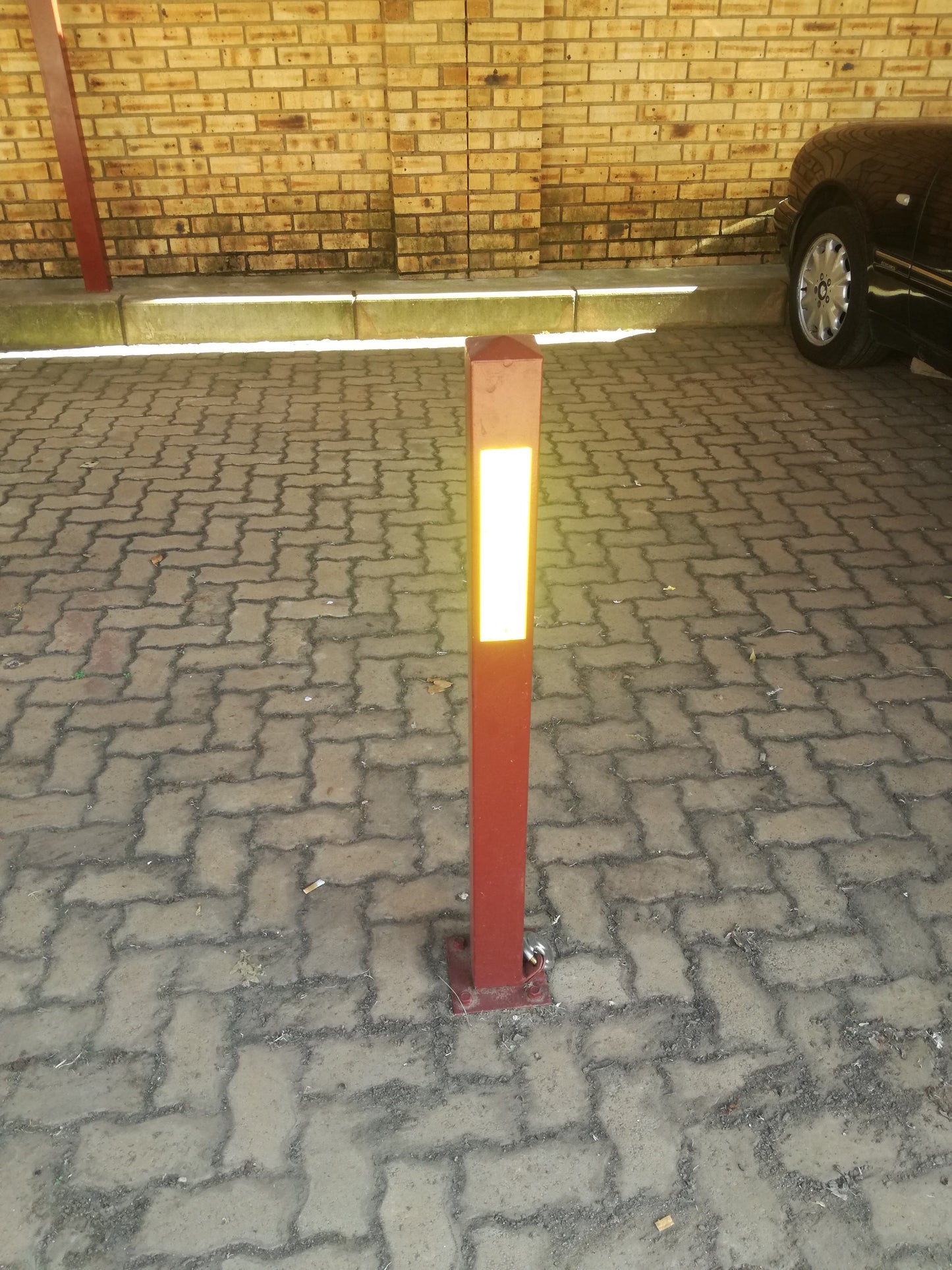 Car Park Bollard - Square 76mm