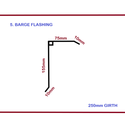 Flashing - Barge - 0.6mm Galvanized