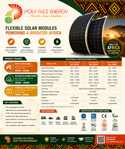POLYFLEX LION520 (Flexible Solar Panel 520w)