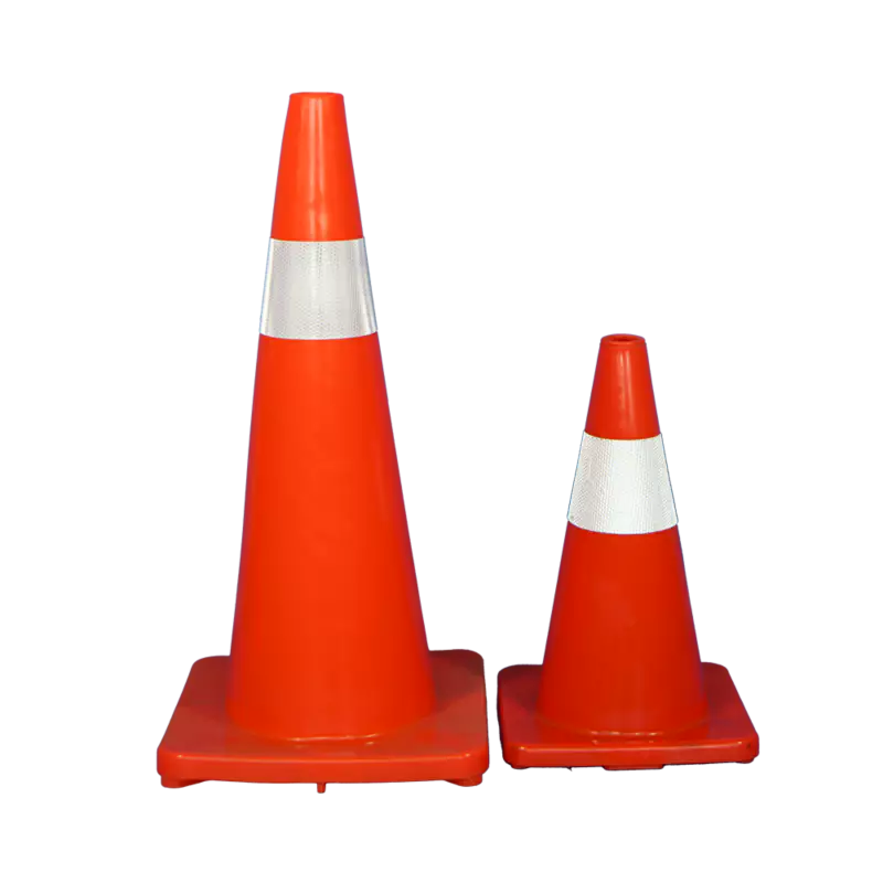 Traffic Cone - Soft Orange PVC with Reflective Tape