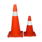 Traffic Cone - Soft Orange PVC with Reflective Tape