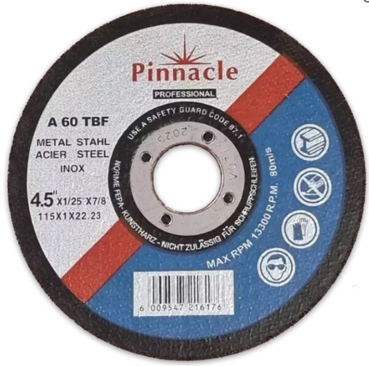 Pinnacle - Steel Cutting Disc 115 x 3,2 x 22,2mm