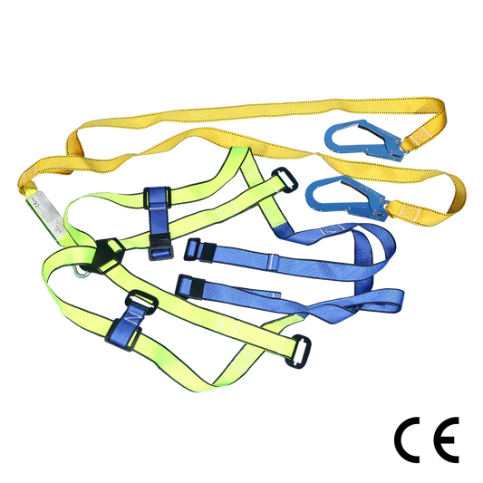 Full Body Harness with Scaffold Hook - Double Lanyard