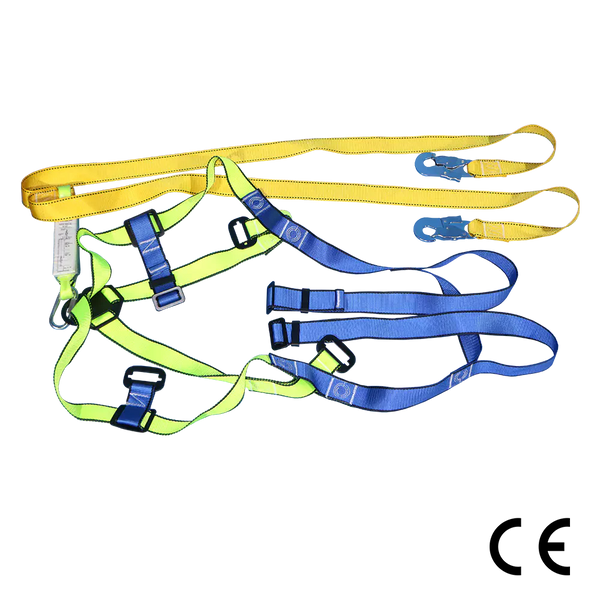 Full Body Harness with Snap Hook - Double Lanyard