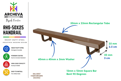 RHS-50x25 Handrail