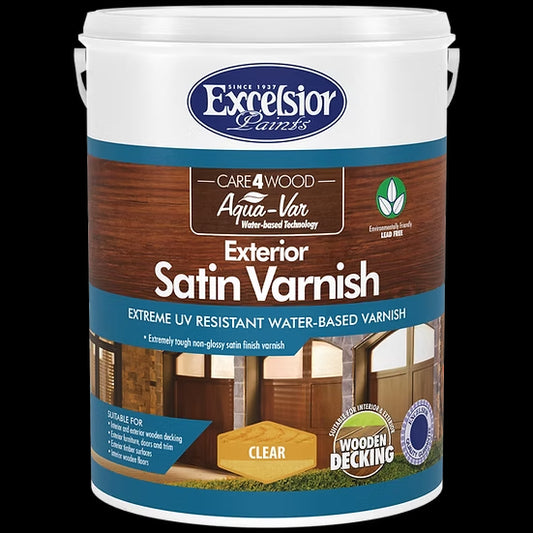 Aqua-Var (water-based) Exterior Satin Varnish