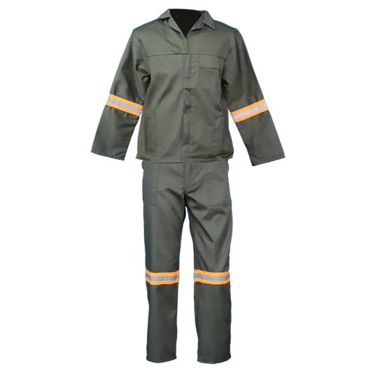 Overall - Conti Suit with Reflective Tape - Bottle Green - Acid Resistant